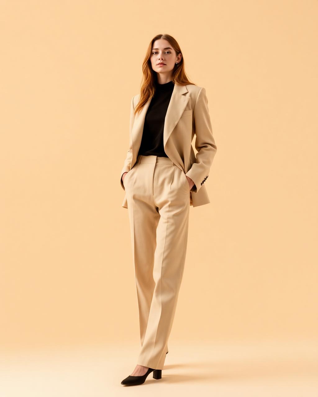 Blazer Alfaiataria Bege